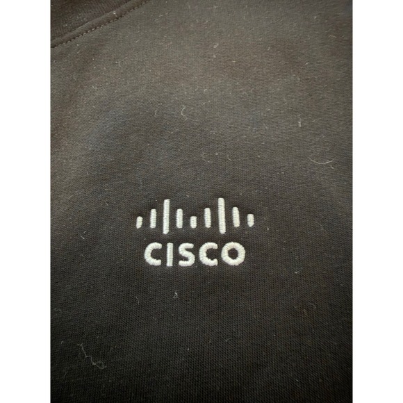 AS Colour Cisco Systems Tech Logo Relax Crewneck Sweatshirt Black Mens Medium